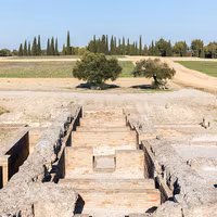 Major baths, ancient roman city of Itálica, Santiponce, Seville, Spain