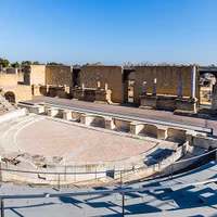Ancient Roman theatre in Itálica, Santiponce, Seville, Spain